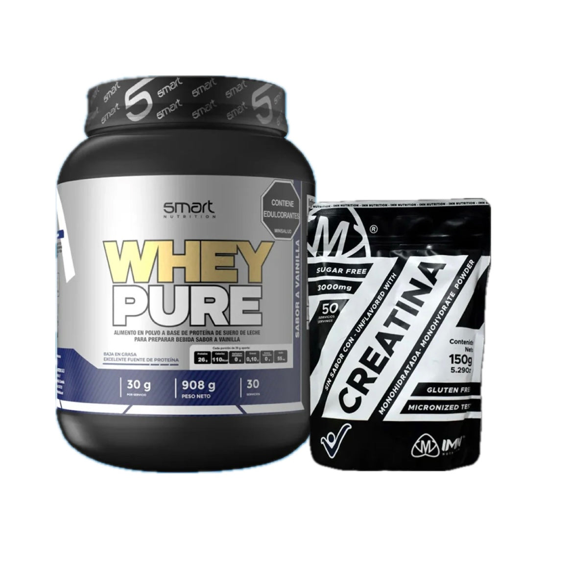 Combo whey pure 2lb + Creatina 150gr