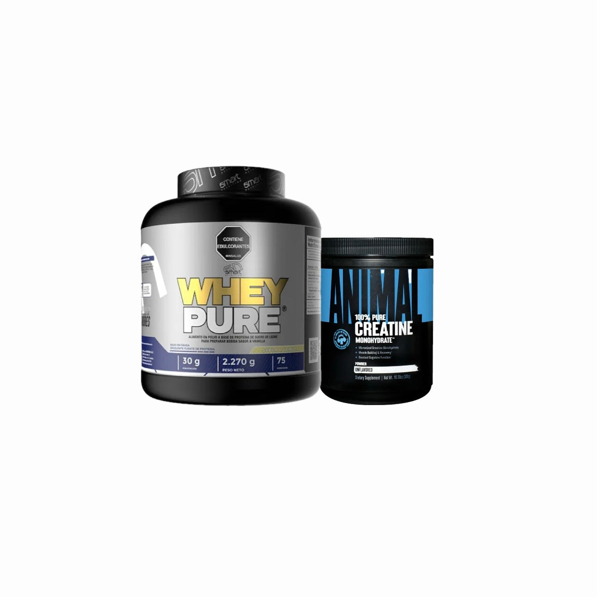 Whey pure 5lb + Creatina Animal 60 servicios